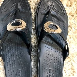 Flip flop wedge sandals